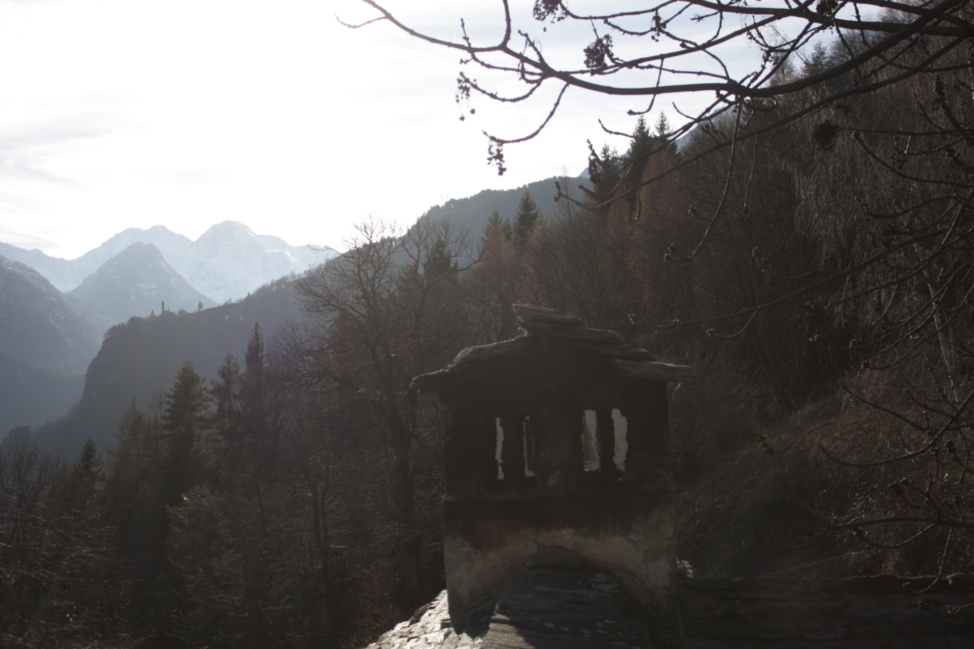 Kamin und Aussicht
